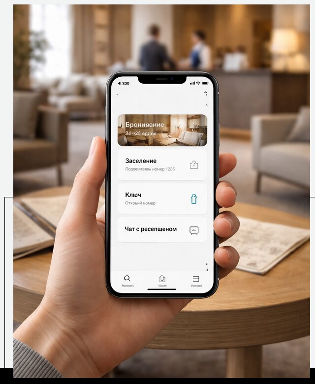 Мобильное приложение для гостей отеля в Кунгуре, управление сервисом